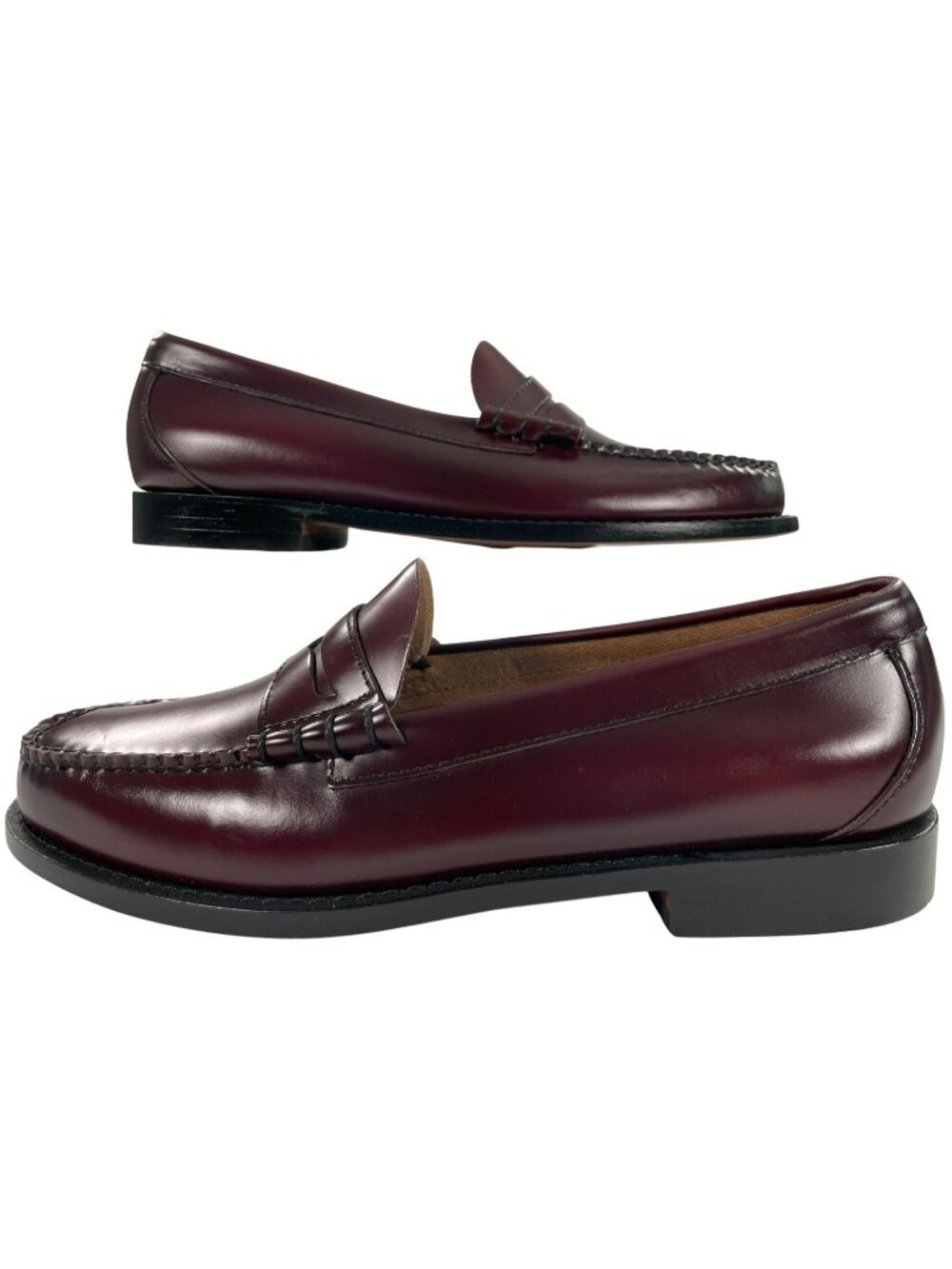G.H. Bass Weejuns Larson Penny Loafers Wine Leather Men's US 9 EU 42 UK 8.5 NEW